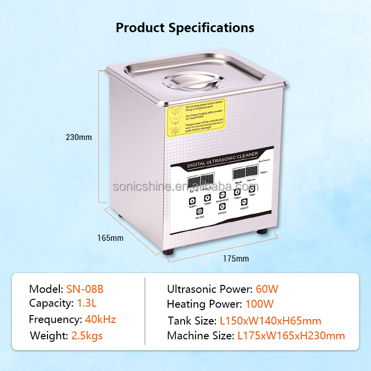 SN-08B 1,3L Elektrischer Ultra – Medical Lab Machines Bewertung und Preis